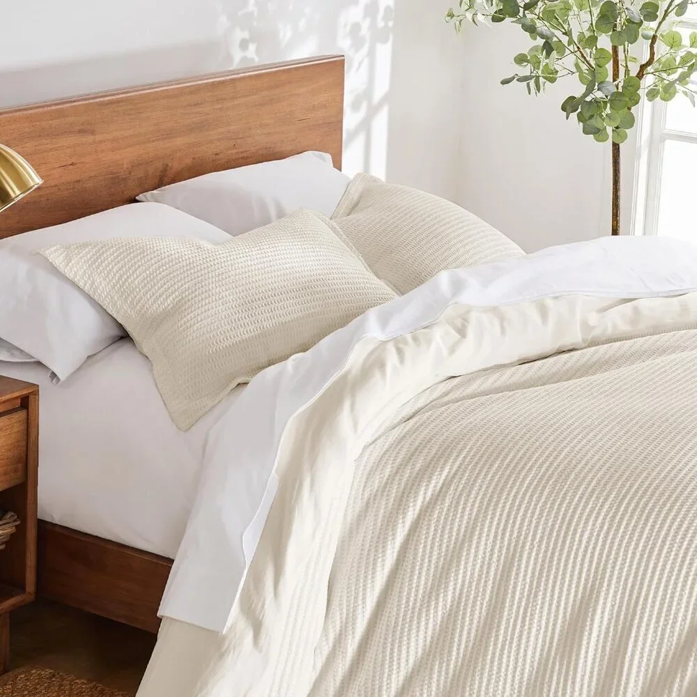 Waffle Queen Duvet Cover Set